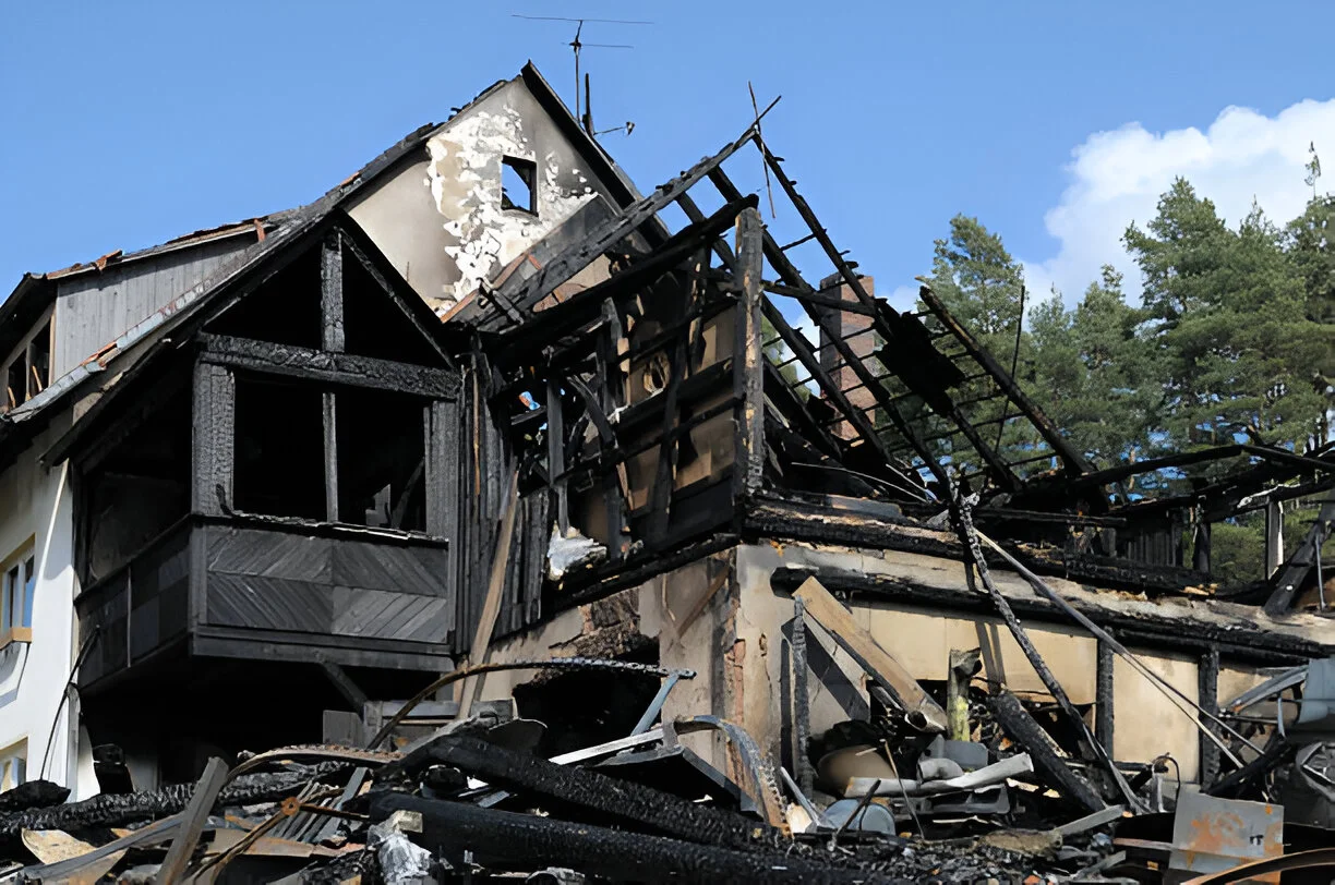 fire damage house in georgia